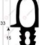 ELOMA DOORSEAL DEURRUBBER TÜRDICHTUNG JOINT PORTE